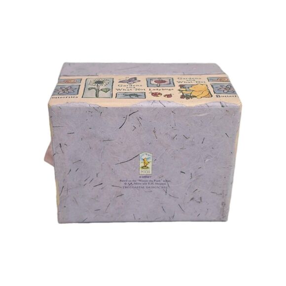 Disney's Classic Pooh Tri-Coastal NYC Cardboard Trinket Jewelry Box Chest Winnie - Picture 9 of 9